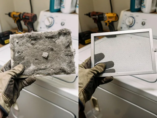 Professional lint trap cleaning by Fountain Dryer Vent Cleaning in Fountain