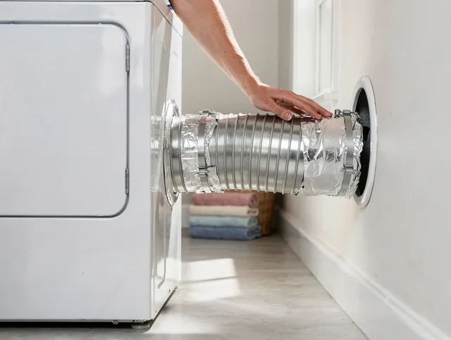 Professional dryer vent hose installation by Fountain Dryer Vent Cleaning in Fountain